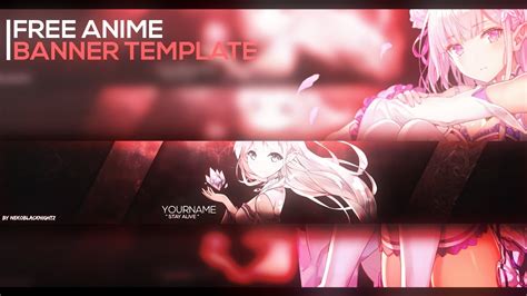 Hd wallpapers and background images. Anime Banner Template FREE DOWNLOAD  RE:ZERO EMILIA #31 ...