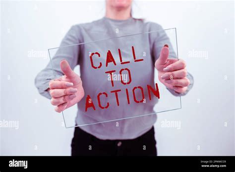 Conceptual Caption Call To Action Business Idea Encourage Decision