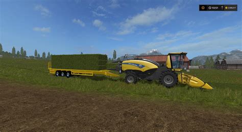 New Holland Power Baler 540 And Autoloader V10 Fs17 Farming Simulator