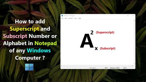How To Add Superscript And Subscript Number Or Alphabet In Notepad Of