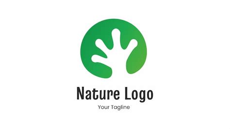 Logotipo De La Naturaleza Logotipo De La Rana Vector Premium