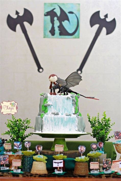 Hang this great tin metal sign in your bar, train room, or as an addition to your model toy train set. How To Train Your Dragon themed birthday party via Kara's ...