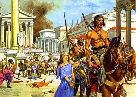 Visigoths Sack Of Rome Roman History Pierre Joubert Ancient Warfare