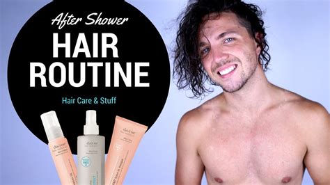 After Shower Hair Routine Men S Hair YouTube