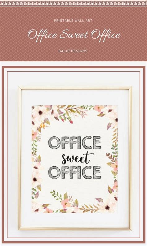 Office Sweet Office Printable Printable Office Art Of