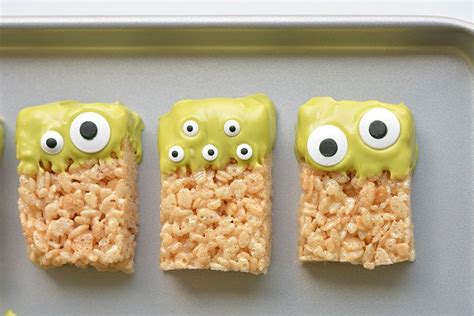 Rice Krispie Treat Monsters Recipe Creative Halloween Treats
