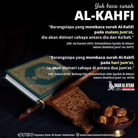 SUNNAH MEMBACA SURAH AL KAHFI Islamic Quotes Beef Quick Food Meat