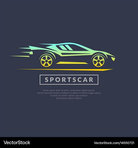 Modern Logo Sports Cars Royalty Free Vector Image