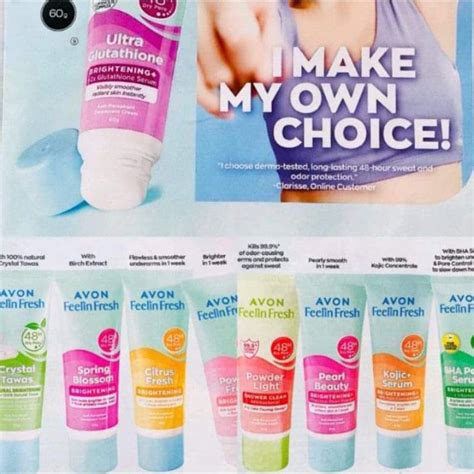 Avon Feeling Fresh Quelch Whitening Anti Perspirant Deo Cream Shopee
