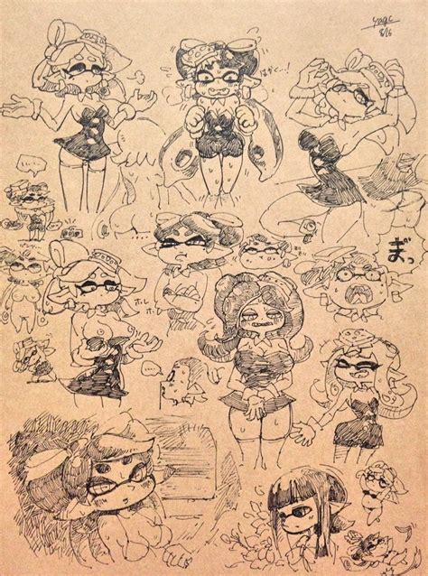 Yuta Agc Callie Splatoon Inkling Girl Inkling Player Character