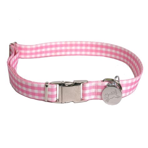 Southern Dawg Gingham Pink Premium Dog Collar See This Awesome Image