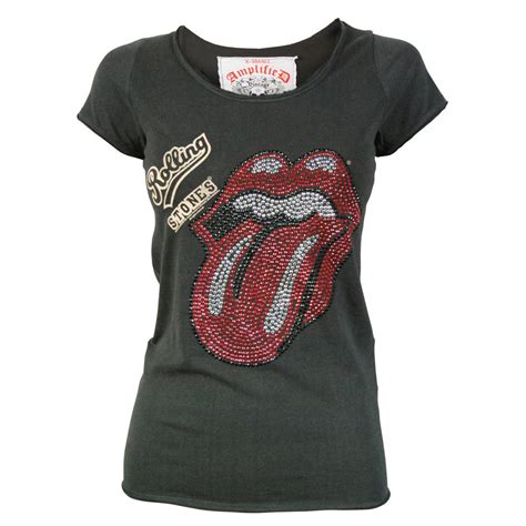 Buy rolling stones t shirt and get the best deals at the lowest prices on ebay! Ladies Rolling Stones Diamante Scoop Neck T Shirt
