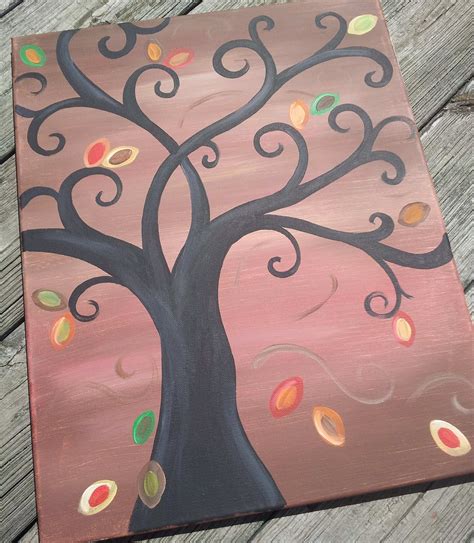 Fall Canvas Painting Ideas Elegant Fall Tree Canvas Canvas Paintings