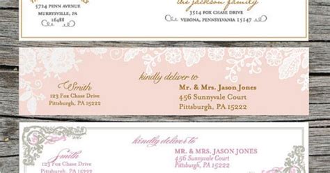 Wrap Around Address Labels Printable Diy For Showers Weddings