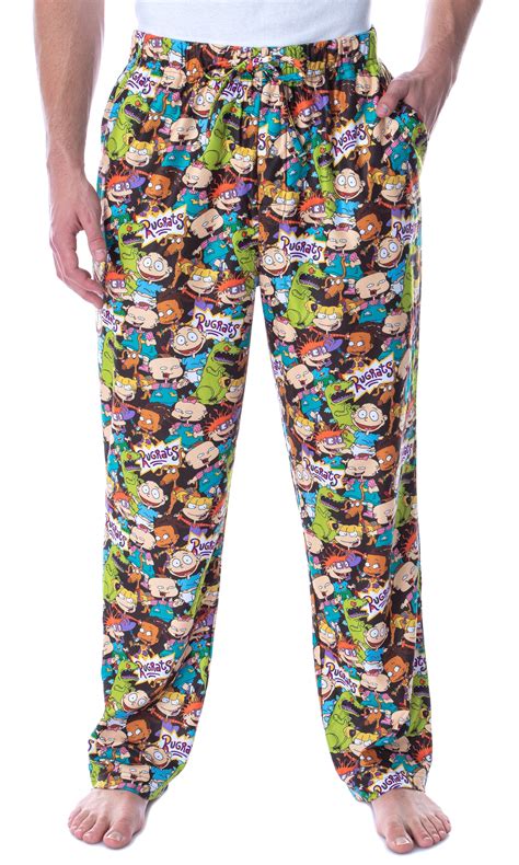 Nickelodeon Mens Rugrats Character Mashup Allover Loungewear Pajama