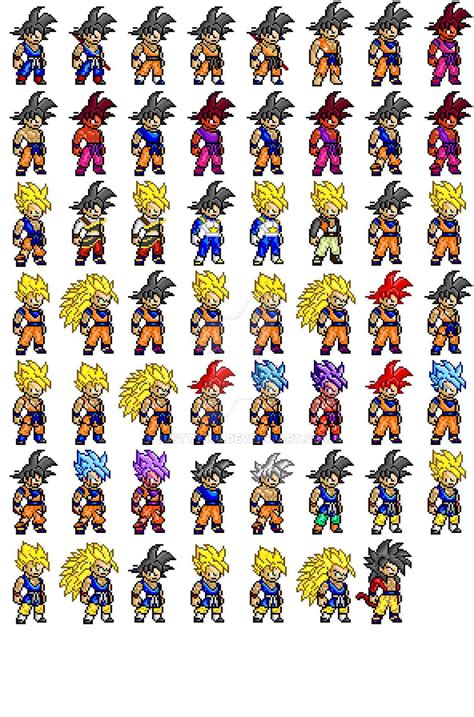 Goku Sprites (All Outfits) by JustTT366 on DeviantArt