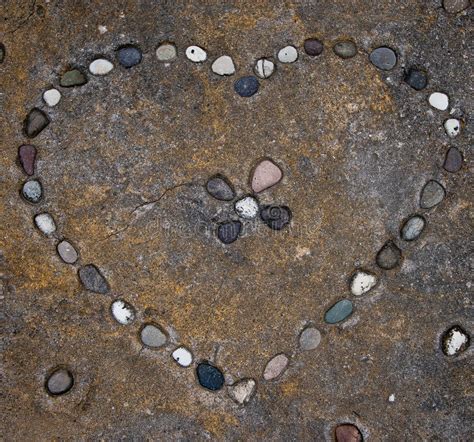 Heart Shaped Stones Stock Photo Image Of Rock Concrete 36885608