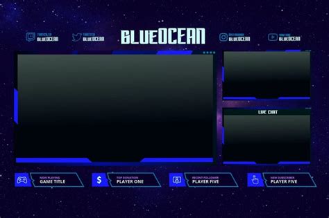 Free Twitch Stream Overlay Template 1 By Mattovsky On