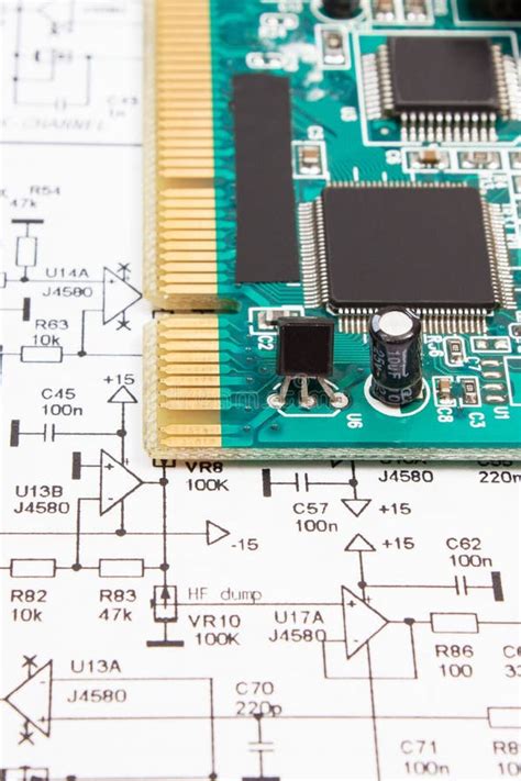 Circuit Board With Transistors Resistors Capacitor Diagram Of