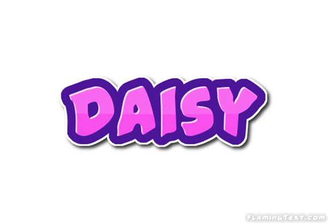 Daisy Logo Herramienta De Diseño De Nombres Gratis De Flaming Text