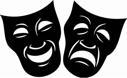 Drama Faced Mask Masks Clipart Theatre Theater