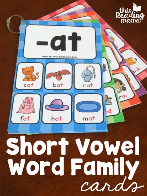 Short Vowels Word Families