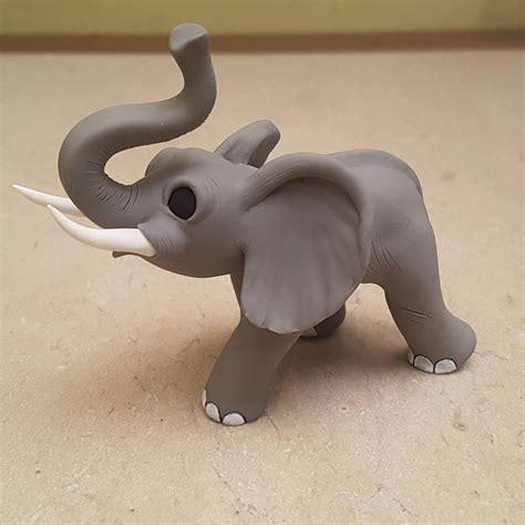 Handmade Elephant Figurine Handcrafted Elephant Sculpture Etsy