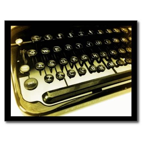 Vintage Antique Typewriter Keys Keyboard Postcard Antique Typewriter Typewriter