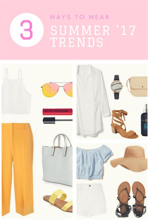 How To Wear 3 Of Summers Biggest Trends College Fashion