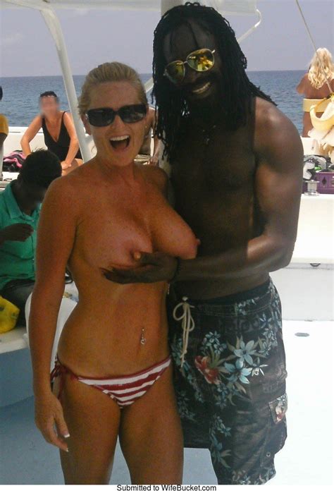 Wifebucket Sun Sand And Big Black Cocks What More Can A Cheating Wife Want