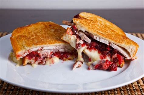 Grilled Turkey And Brie Sandwich With Cranberry Chutney Recipe On