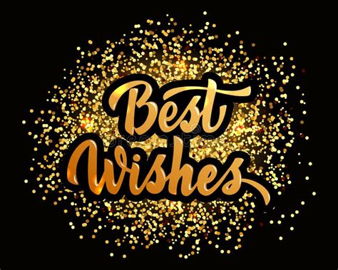 Best Wishes Hand Lettering Vector Stock Illustrations 1786 Best