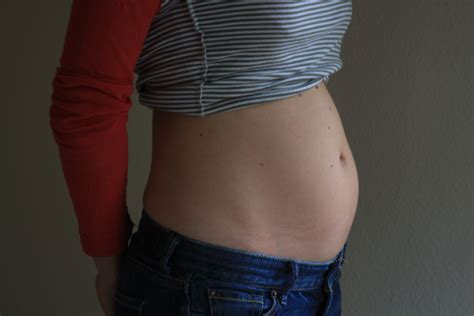 12 Week Pregnant Belly Organically Growing