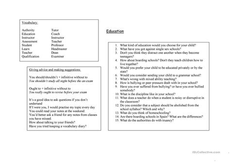 English as a second language (esl) grade/level: Teach child how to read: Free Printable Worksheets For Year 7 English
