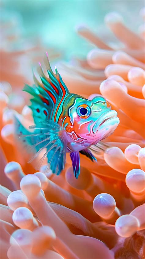 Mandarinfish Colorful Tropical Fish Reef Aquarium Marine Life Photography Saltwater Fish