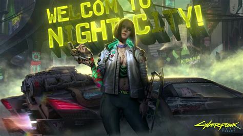 Neon Welcome To Night City Cyberpunk 2077 Live Wallpaper - WallpaperWaifu