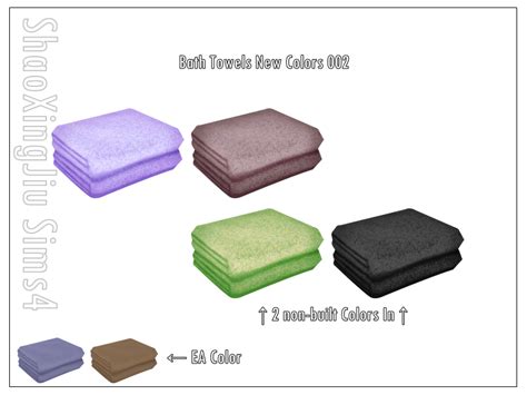 The Sims Resource Bath Towels New Colors 002