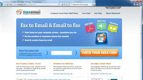 How To Send Faxes Through The Internet Using Maxemail Youtube
