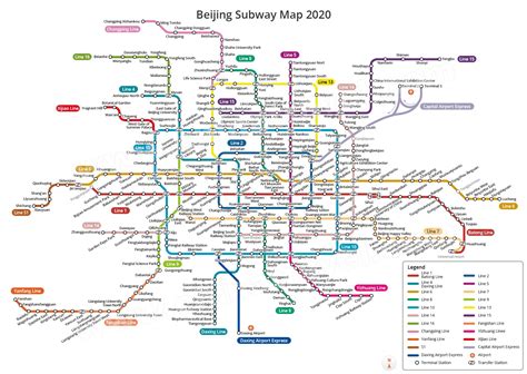 Beijing Metro Map With Attractions