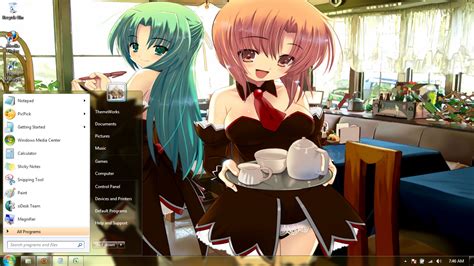 Anime Girls 19 Windows 7 Theme By Windowsthemes On Deviantart