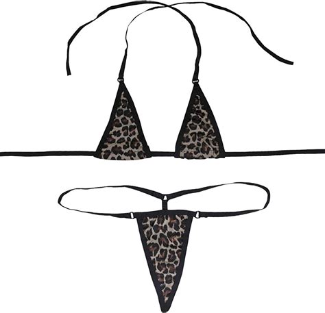alvivi women s bikini set women lingerie set micro bikini tankini mesh halterneck bra g string