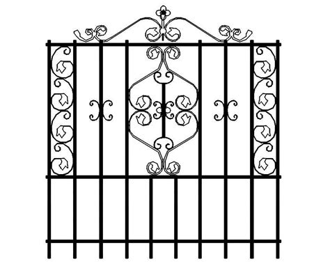 Wrought Iron Gate Grills Various Designs Dwg Block For Autocad Vrogue