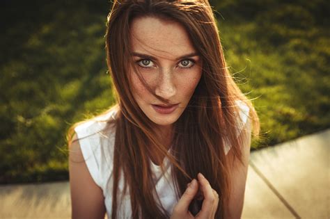 Papel De Parede Cara Luz Solar Mulheres Modelo Cabelo Longo