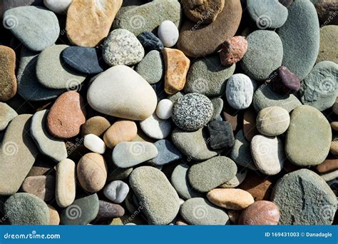 River Rock Variety In Color Stock Image Image Of River Rock 169431003