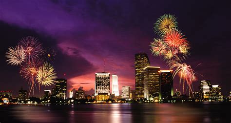 Fireworks Over Miami Florida