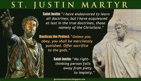 Saint Justin Martyr Justin Martyr Martyrs Saints