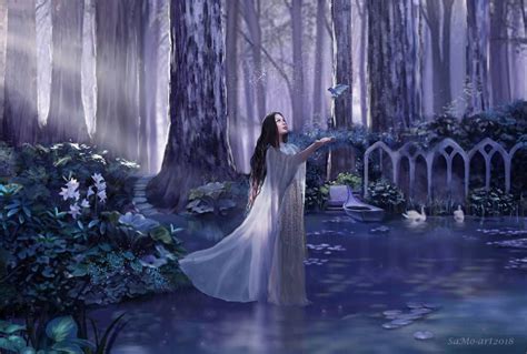 Elves Of Arda Arwen In Lothlorien By Samo Art Tolkien Art Lotr Art
