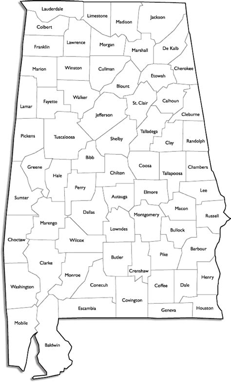 Alabama County Map With Cities And Roads Usa Track And Field Map It