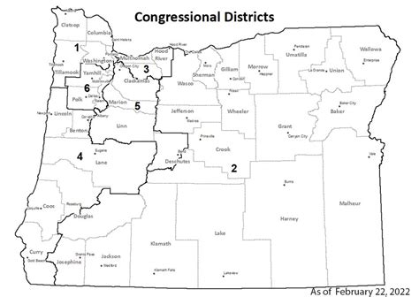Oregon State Senate District Map Map Of Counties Around London