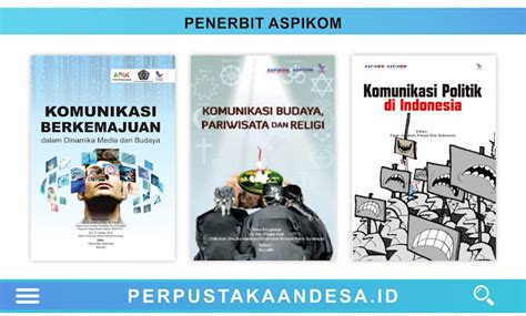 Daftar Judul Buku Buku Penerbit Aspikom Perpustakaan Desa Indonesia